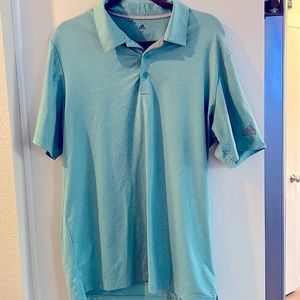 Adidas Men’s green Short Sleeve Collared  Golf  Polo Shirt Size Med